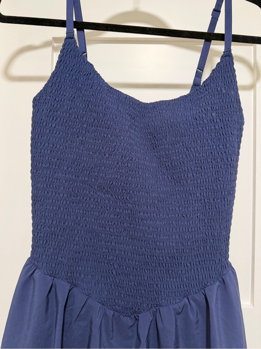 OFFLINE By Aerie Real Me Smocked Flowy Dress - Navy M - Picture 6 of 7